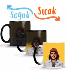 Hıpster Che Guevara Sihirli Kupa Bardak Porselen