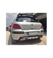 Peugeot 307 uyumlu üniversal difüzör Gri 2001 ve sonrası modeller