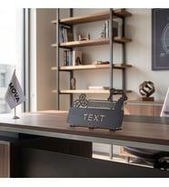 Kişiye Özel Makine Mühendisi Metal Masa İsimliği Mekatronik Otomasyon Ofis Yeni İş Hediyesi