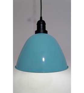 RİOLİGHT RETO TURKUAZ İÇİ BEYAZ TEKLİ METAL SARKIT ÇAP: 28CM (Siyah)