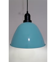 RİOLİGHT RETO TURKUAZ İÇİ BEYAZ TEKLİ METAL SARKIT ÇAP: 28CM (Siyah)