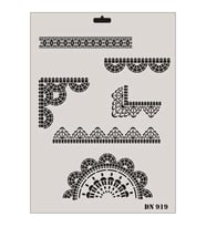 Dantel Seri Dn-919 Stencil 35X25 Cm