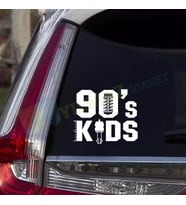 90'S Kids Sticker 90'Ların Çocukları Oto Sticker Araba Etiket Yapıştırma Çıkartma