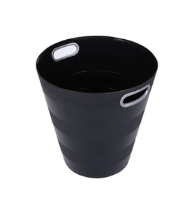 3'lü Siyah Ark Basket Çöp Kovası, 12 Litre, Pratik ve Şık Tasarım