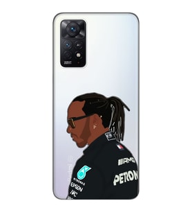 Redmi Note 12 Pro 4G Uyumlu Lewis Hamilton Desenli Şeffaf Telefon Kılıfı