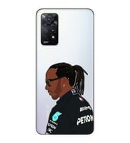 Redmi Note 12 Pro 4G Uyumlu Lewis Hamilton Desenli Şeffaf Telefon Kılıfı