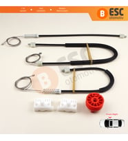 Renault Clio MK3 BR CR KR SR 2005-2014 5-Kapı 8200291147 İçin Elektrikli Ön Sağ Cam Kriko Tamir Seti