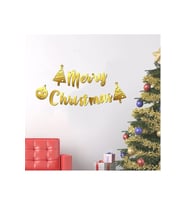 Merry Christmas Gold Kaligrafi Banner