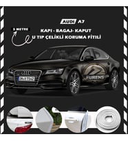 Audi A7 Oto Araç Kapı Koruma Fitili 5metre Parlak Beyaz Renk