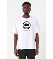 Kung Fu Panda Inner Peace Beyaz Erkek Oversize Tshirt