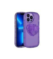 Apple iPhone 12 Pro Max Uyumlu Kılıf Kamera Korumalı Pop Soketli Renkli Zore Ofro Kapak (Mor)