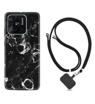 Xiaomi Poco X3 Pro M4 Pro X4 Pro C40 10C Kılıf Boyun Askılı Silikon Black Hole Marble 1387