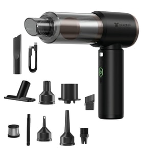 Snapron SNV-3002 80W 7.4V Şarjlı Mini Araç ve Ev Süpürgesi + Çift Filtrasyonlu Çok Fonksiyonlu Temizlik Seti