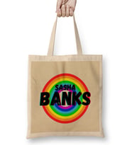 Sasha Banks- Vintage Retro Rainbow Style Warriors Design Wrestlers-gift Bez Çanta Uzun Saplı