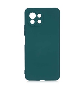 Xiaomi Mi 11 Lite Kılıf Orj Lansman Serisi Pürüzsüz Esnek Kadife İç Kısım (Koyu Yeşil)