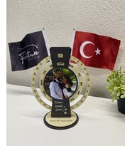 Kişiye Özel Fotoğraflı Sonsuz Takvimli Saat