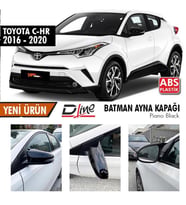 TOYOTA C-HR 2016 - 2020 YARASA BATMAN AYNA KAPAĞI PİANO BLACK (Siyah)