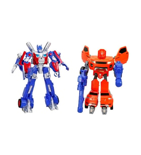 Işıklı 2'li Power Robot Transformer Dönüşen Araçlar (Renksiz)