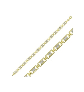 Gümüş Gold Baget Su Yolu Kadın Bileklik CSR2184033