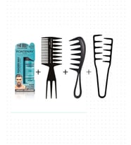 Fontenay Saç Şekillendirici Toz Wax Mat Effect Mavı 20gr+Şekil Tarak X2+Mucizevi Tarak 4'Lü Set