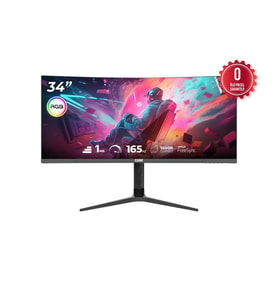 34 Cube Pa-34V165C Va 1Ms 165Hz Hdmi Dp Type-C Usb 2K Wqhd 3440X1440 Freesync Curved Yukseklik Ayar