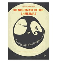No712- The Nightmare Before Christmas Tablo Ahşap Poster Dekoratif