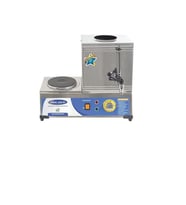 İDEAL ÇELİK Platin Elektrikli 10 Litre Pleytli Çay Kazanı & Kahveci Kazanı & Kahve Çay Oçağı
