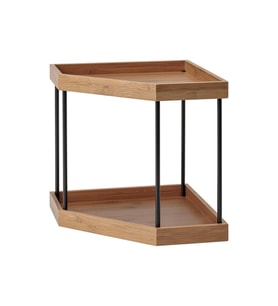 Tezgah Üstü Düzenleyici, Metal-Bambu, 28x28x28 cm