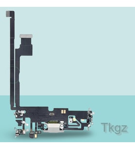Apple İphone 12 PRO MAX Full Şarj Soketi Filmi FLEX (GÜMÜŞ)