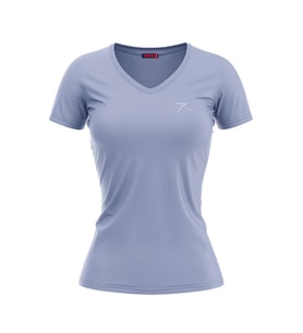 Raru MULIER Kadın Pamuklu Lila Günlük T-shirt