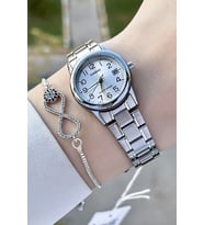 Casio CSISTE111 Gümüş Renk Takvimli Hediye Paketli Kadın Kol Saati