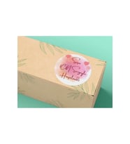 Sizin Için Sevgiyle Hazırlandı Sticker Mat Etiket 4 Cm (40 Adet)