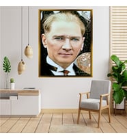 ÇERÇEVELİ ATATÜRK TABLO S593