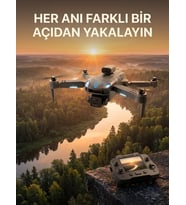 Ekranlı Kumandalı Çift Kameralı Drone ile Havadan Çekim