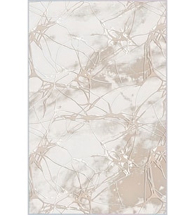 Eliana Home Baskılı, Yıkanabilir Kaymaz Taban Salon Halısı LNA0363 100x150 cm (Bej)