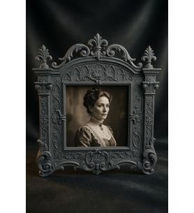 Barok Fotoğraf Çerçevesi 21x24 cm – Barok Desenli Köpek Kedi Portre Çerçevesi, Dekoratif Anı Çerçevesi