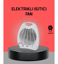 Mini Elektrikli Isıtıcı 2000W – Termostatlı Fanlı Isıtma, Taşınabilir Tasarım