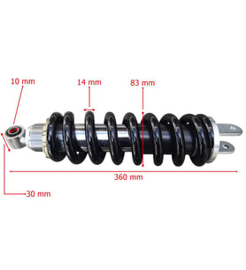 Honda Cross Nx350 Sahara Arka Amortisör 360 Mm Gazlı