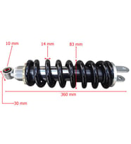 Honda Cross Nx350 Sahara Arka Amortisör 360 Mm Gazlı