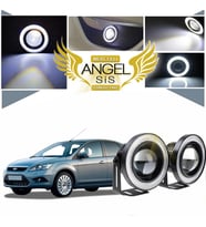 Ford Focus 2,5 Uyumlu, Universal Mercekli Led Angel Sis Farı, 76mm Beyaz Renk
