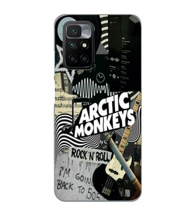 Redmi 10 2022 Uyumlu Arctic Monkeys Kolaj Desenli Şeffaf Telefon Kılıfı