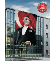 Atatürk Bayrağı 150x225 cm - Raşel Kumaş 1. Kalite