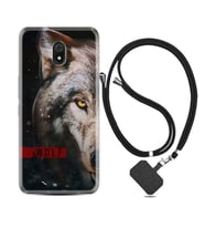 Xiaomi Redmi 8A 8 Pro 9C 9T 10C 11T Pro Kılıf Boyun Askılı Silikon Wolf Eyes 1758