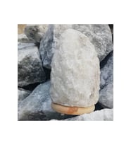 Doğal Çankırı Kaya Tuzu Lambası, 3-4 Kg, Sağlıklı ve Şık Aydınlatma (Krem)