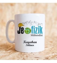 Jeofizik Mühendisi isme özel Meslek kupa bardak