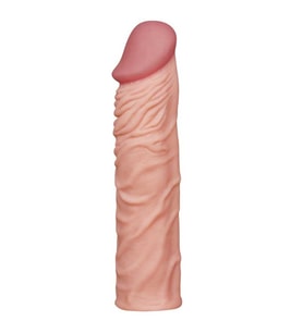X Tender Gerçekçi Dokulu Penis Kılıfı 5 cm Uzatmalı