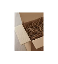 Esila Kağıtçılık Kahverengi Kraft 100 gr Kırpık Kağıt, Z Zigzag, Süs Hediye Kutu Dolgu Kağıt Kırpık Kutu Içi Süsleme