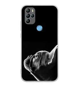 PrintiFy General Mobile GM 21 Pro ile Uyumlu Köpek 1 Kamera Korumalı Şeffaf Kılıf