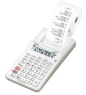Casio HR-8RC-WE Şeritli Hesap Makinesi (Beyaz)