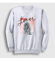 Presmono Unisex Beyaz Lover Taylor Swift Sweatshirt 311931tt